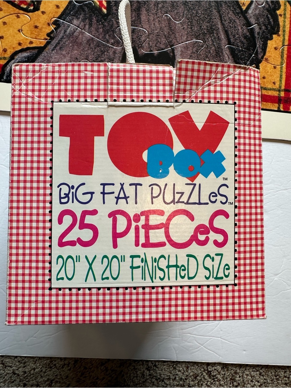 Mary Engelbreit Toy Box Big Fat Puzzle 25 Piece Scotty 1997 20"x20" Complete PCS - Picture 4 of 8